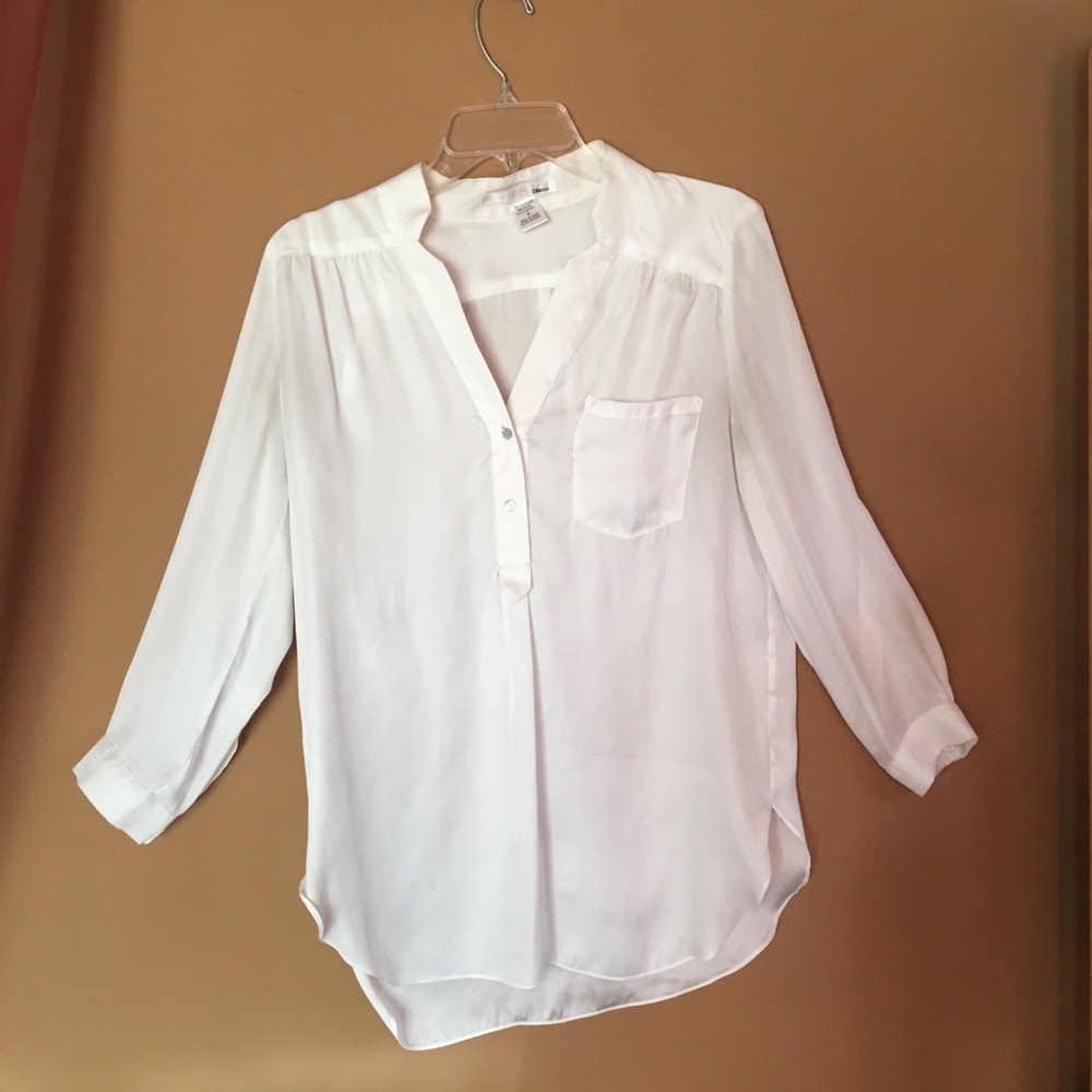 Ellison Ellison Ellison White Button Blouses - image 4